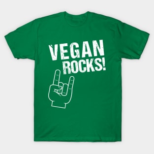 Vegan Rocks T-Shirt. Your Vegan Rock Style Tee! T-Shirt